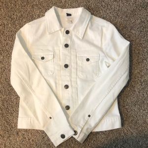 JCrew White Denim Jacket!